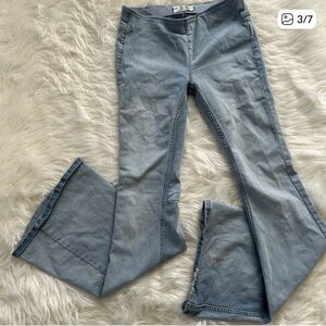 We the Free Low Rise Pull On Skinny Flare Light Wash Jeans